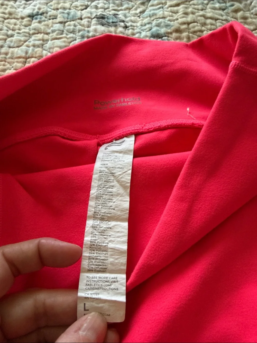 Fabletics Bright Pink Activewear Set - Sports Bra & Leggings